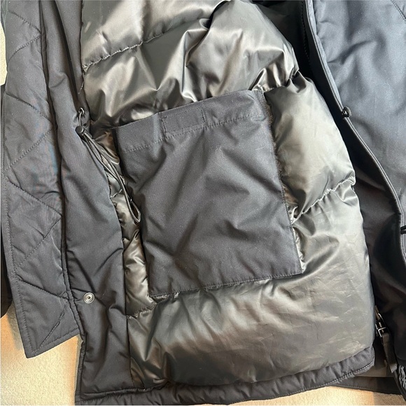 Uniqlo Down Filled Oversize Parka Coat Black Hooded Warm Winter Women’s Size 4 - Picture 5 of 15